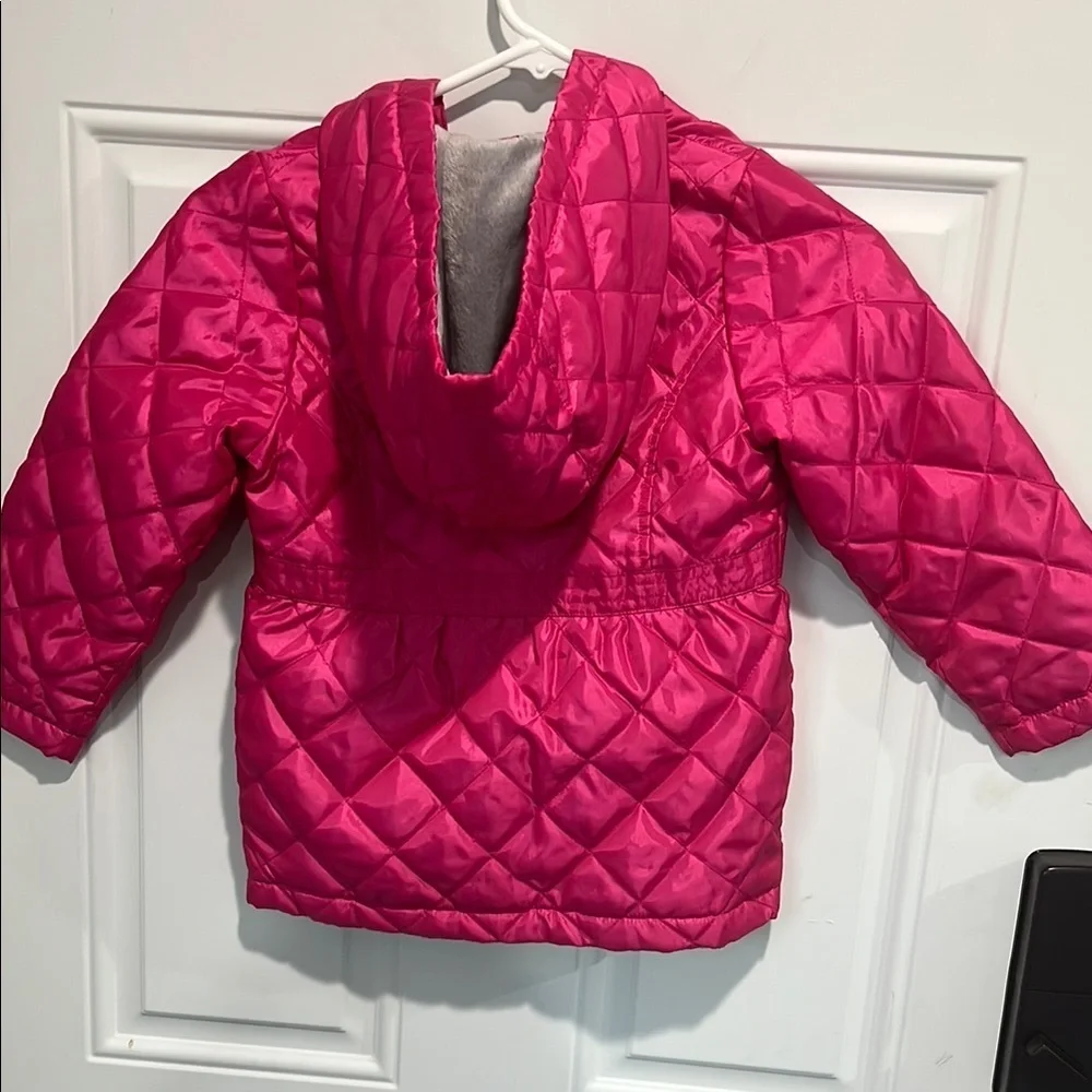 London Fog Pink Quilted Kids Jacket